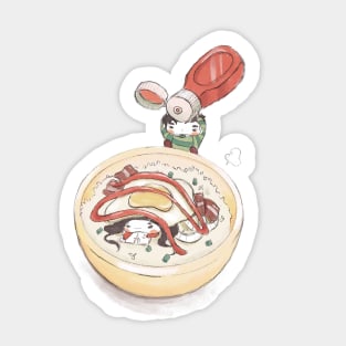 Cute Food Couple Sticker